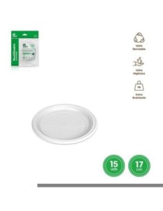 Plato Llano Redondo Blanco...