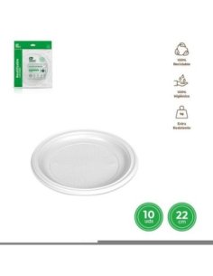 Plato Llano Redondo Blanco...