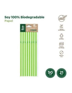 Cañas Flexibles Compostable...