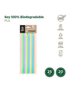 Cañas Cuchara Compostables Pla