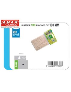 Pincho 10cm Abedul Blister...