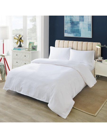 Funda Nordica de 4 Piezas Transpirable Suave al Tacto 100% Microfibra de Poliéster, Funda Edredón, con Fundas de Almohada