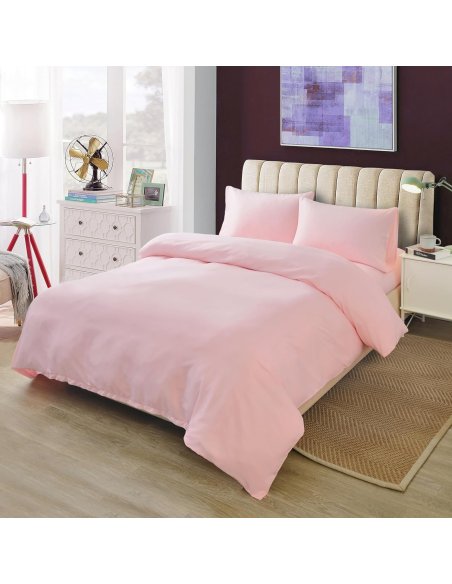 Funda Nordica de 4 Piezas Transpirable Suave al Tacto 100% Microfibra de Poliéster, Funda Edredón, con Fundas de Almohada