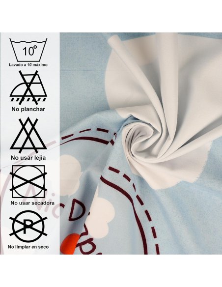 Funda Nordica de 4 Piezas Transpirable Suave al Tacto 100% Microfibra de Poliéster, Funda Edredón, con Fundas de Almohada