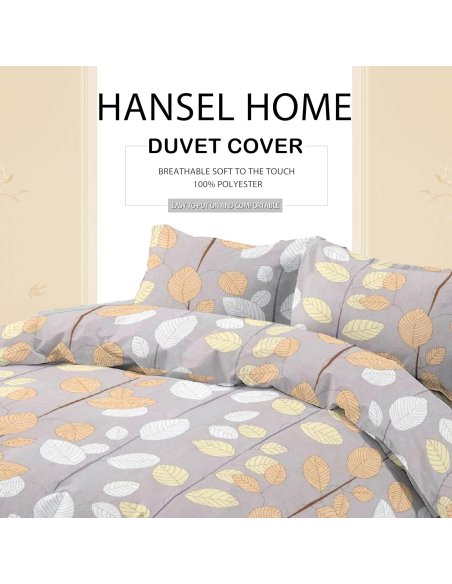 Funda Nordica de 4 Piezas Transpirable Suave al Tacto 100% Microfibra de Poliéster, Funda Edredón, con Fundas de Almohada