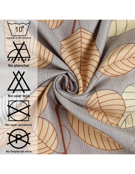 Funda Nordica de 4 Piezas Transpirable Suave al Tacto 100% Microfibra de Poliéster, Funda Edredón, con Fundas de Almohada