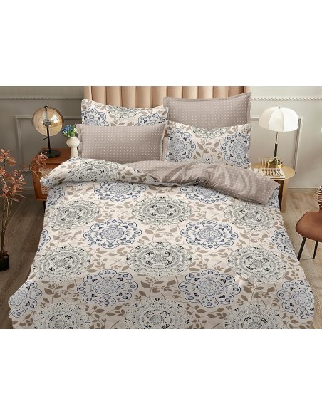 Funda Nordica de 4 Piezas Transpirable Suave al Tacto 100% Microfibra de Poliéster, Funda Edredón, con Fundas de Almohada