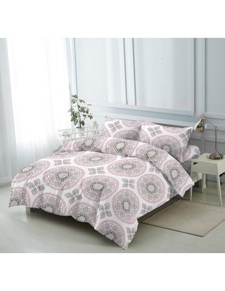 Funda Nordica de 4 Piezas Transpirable Suave al Tacto 100% Microfibra de Poliéster, Funda Edredón, con Fundas de Almohada