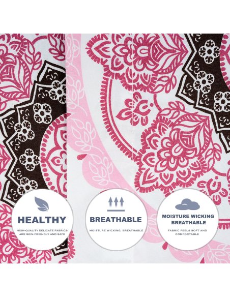 Funda Nordica de 4 Piezas Transpirable Suave al Tacto 100% Microfibra de Poliéster, Funda Edredón, con Fundas de Almohada