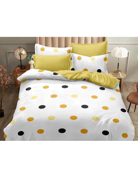 Funda Nordica de 4 Piezas Transpirable Suave al Tacto 100% Microfibra de Poliéster, Funda Edredón, con Fundas de Almohada