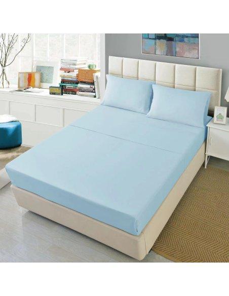 Juego de Sábanas, Microfibra Extra Suave, Sábanas Bajera Ajustable, Encimera, com de Almohada