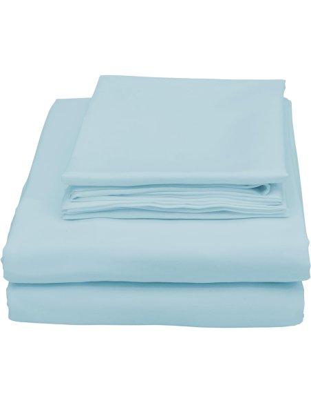 Juego de Sábanas, Microfibra Extra Suave, Sábanas Bajera Ajustable, Encimera, com de Almohada