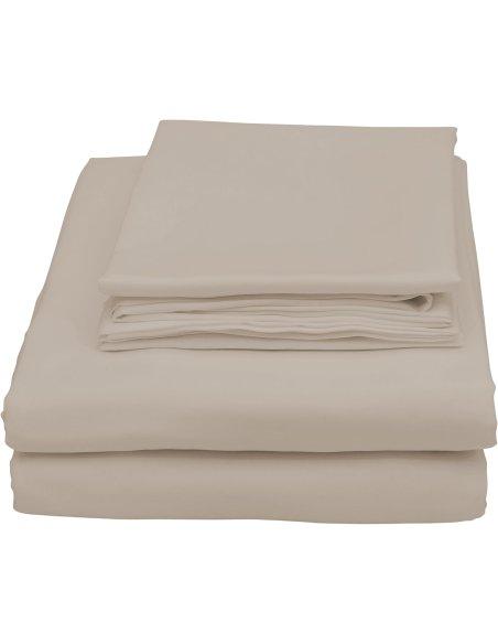 Juego de Sábanas, Microfibra Extra Suave, Sábanas Bajera Ajustable, Encimera, com de Almohada