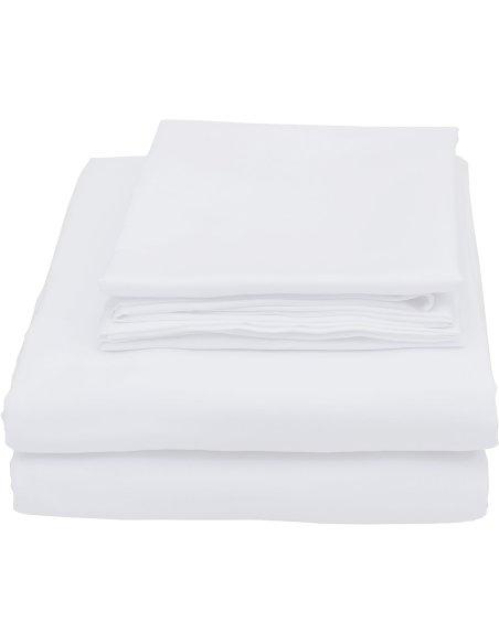 Juego de Sábanas, Microfibra Extra Suave, Sábanas Bajera Ajustable, Encimera, com de Almohada