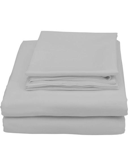 Juego de Sábanas, Microfibra Extra Suave, Sábanas Bajera Ajustable, Encimera, com de Almohada