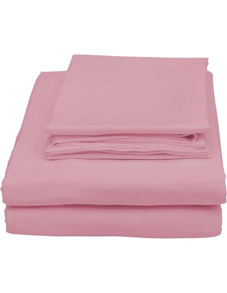 Juego de Sábanas, Microfibra Extra Suave, Sábanas Bajera Ajustable, Encimera, com de Almohada