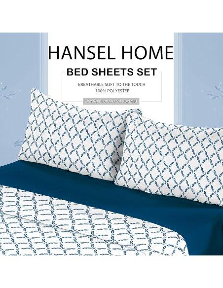 Juego de Sábanas, Microfibra Extra Suave, Sábanas Bajera Ajustable, Encimera, con de Almohada