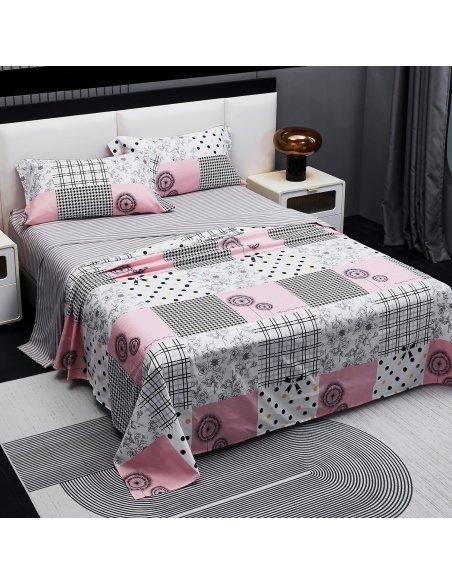 Juego de Sábanas, Microfibra Extra Suave, Sábanas Bajera Ajustable, Encimera, con de Almohada