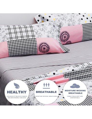 Juego de Sábanas, Microfibra Extra...