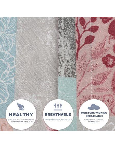 Juego de Sábanas, Microfibra Extra Suave, Sábanas Bajera Ajustable, Encimera, con de Almohada