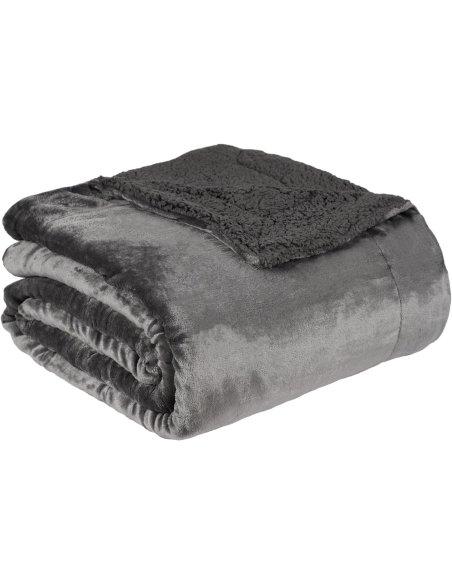 Manta Sofá Invierno Polar, Manta Borreguito Reversible, Cobijas de Invierno, Mantas para Invierno, Extra Suave, Caliente