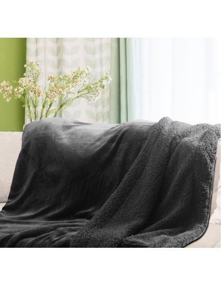 Manta Sofá Invierno Polar, Manta Borreguito Reversible, Cobijas de Invierno, Mantas para Invierno, Extra Suave, Caliente