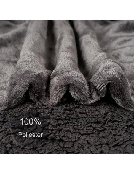 Manta Sofá Invierno Polar, Manta Borreguito Reversible, Cobijas de Invierno, Mantas para Invierno, Extra Suave, Caliente