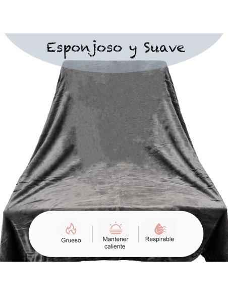 Manta Sofá Invierno Polar, Manta Borreguito Reversible, Cobijas de Invierno, Mantas para Invierno, Extra Suave, Caliente