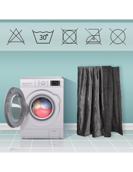 Manta Sofá Invierno Polar, Manta Borreguito Reversible, Cobijas de Invierno, Mantas para Invierno, Extra Suave, Caliente