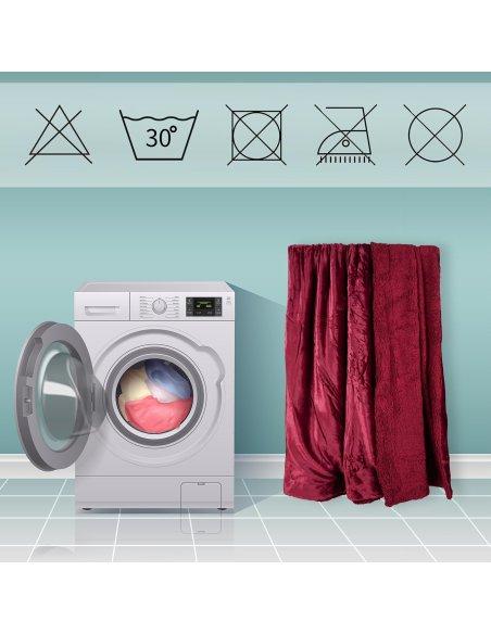 Manta Sofá Invierno Polar, Manta Borreguito Reversible, Cobijas de Invierno, Mantas para Invierno, Extra Suave, Caliente