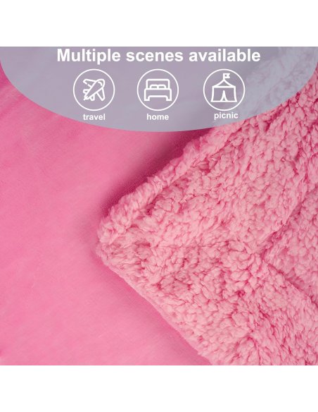 Manta Sofá Invierno Polar, Manta Borreguito Reversible, Cobijas de Invierno, Mantas para Invierno, Extra Suave, Caliente