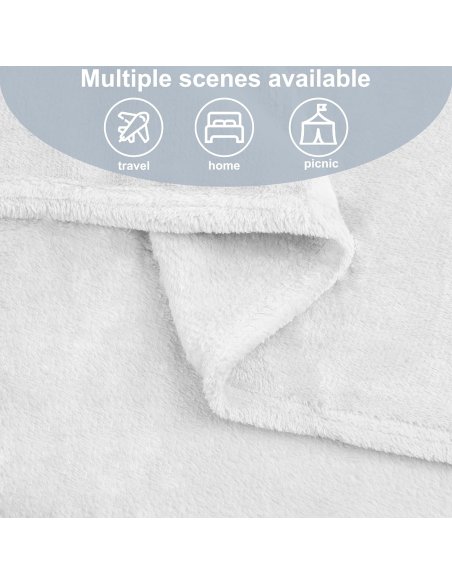 Manta Grande para Sofá Extrasuave 100% Poliéster, Manta Sofa Manta para Cama para Toda Estación