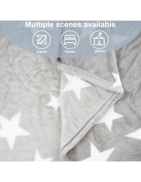 Manta para Sofá Extrasuave Microfibra, Manta Sofa Franela, Manta Polar para Cama, para Toda Estación