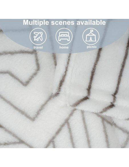 Manta para Sofá Extrasuave Microfibra, Manta Sofa Franela, Manta Polar para Cama, para Toda Estación