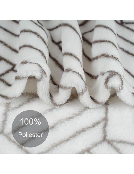 Manta para Sofá Extrasuave Microfibra, Manta Sofa Franela, Manta Polar para Cama, para Toda Estación