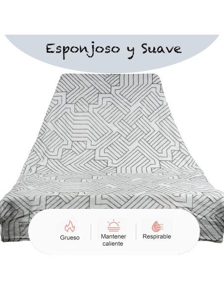 Manta para Sofá Extrasuave Microfibra, Manta Sofa Franela, Manta Polar para Cama, para Toda Estación