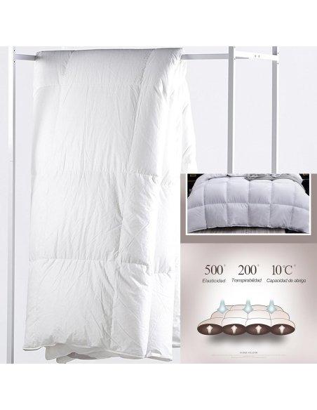 Edredón Nórdico para Invierno y Otoño 330gr/m², Relleno Nordico Fibra Hueca Siliconada, Cálido, Antiácaros, Certificado Oeko-Tex