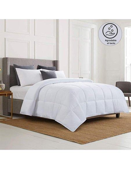 Edredón Nórdico para Invierno y Otoño 330gr/m², Relleno Nordico Fibra Hueca Siliconada, Cálido, Antiácaros, Certificado Oeko-Tex