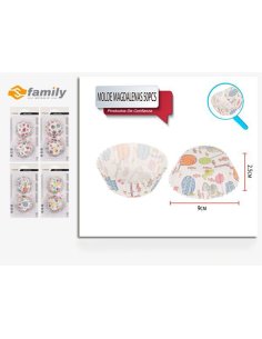 Molde Magdalenas 50pcs 9cm...