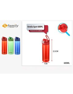 Botella Sport 600ml Colores...