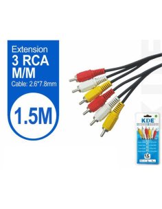 Extension Jack 6 RCA M 1.5m