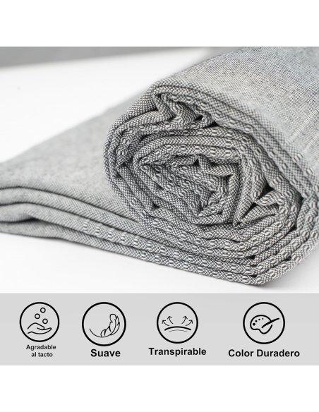 Colcha Multiusos para Hogar, Cubre Sofá de Algodón Poliéster, Suave y Transpirable, Plaid Sofá Ideal para Decoración