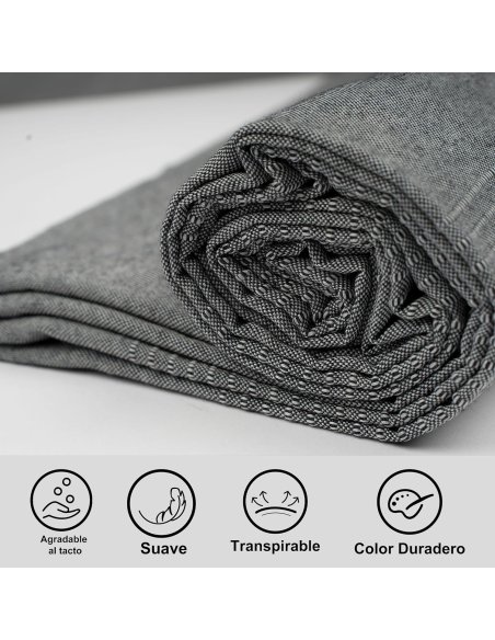 Colcha Multiusos para Hogar, Cubre Sofá de Algodón Poliéster, Suave y Transpirable, Plaid Sofá Ideal para Decoración