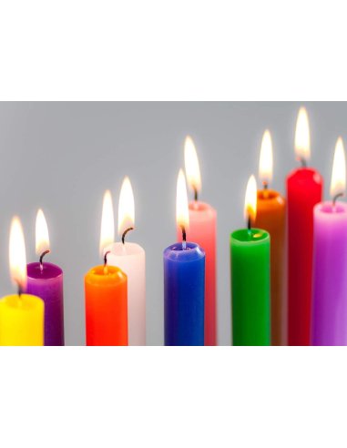 Velas de Mesa Sin Perfume, Colores...