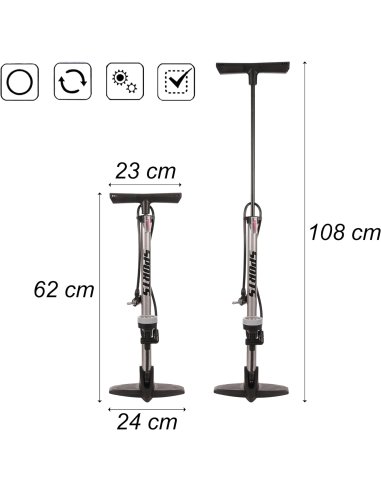 Bomba Bicicleta Bomba de Pie con...