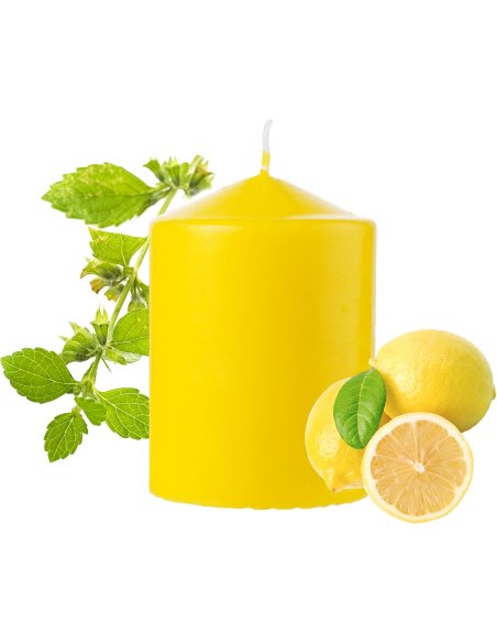 Velas de Taco de Citronela Antimosquitos Natural, Perfumadas, 2 unidades