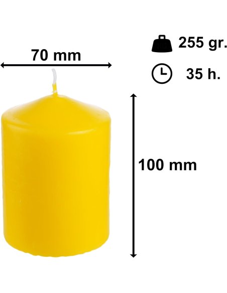 Velas de Taco de Citronela Antimosquitos Natural, Perfumadas, 2 unidades