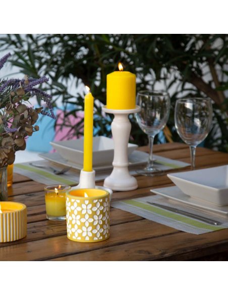 Velas de Taco de Citronela Antimosquitos Natural, Perfumadas, 2 unidades