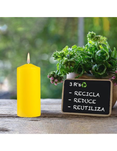 Velas de Taco de Citronela Antimosquitos Natural, Perfumadas, 2 unidades