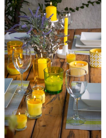 Velas de Taco de Citronela Antimosquitos Natural, Perfumadas, 2 unidades